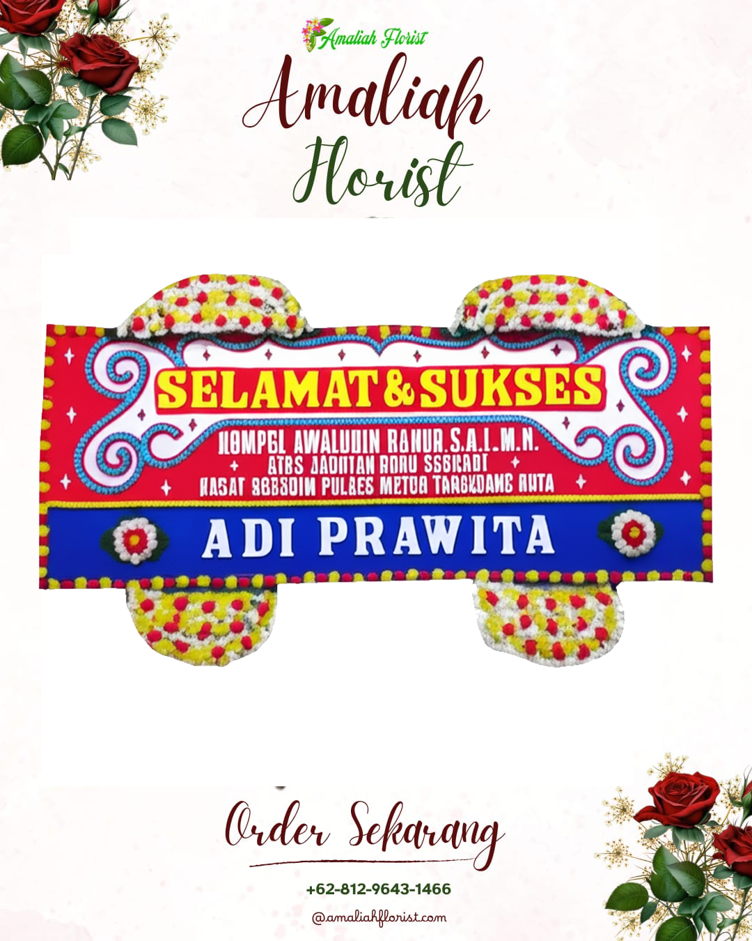 Papan Bunga Ucapan Selamat Rambipuji